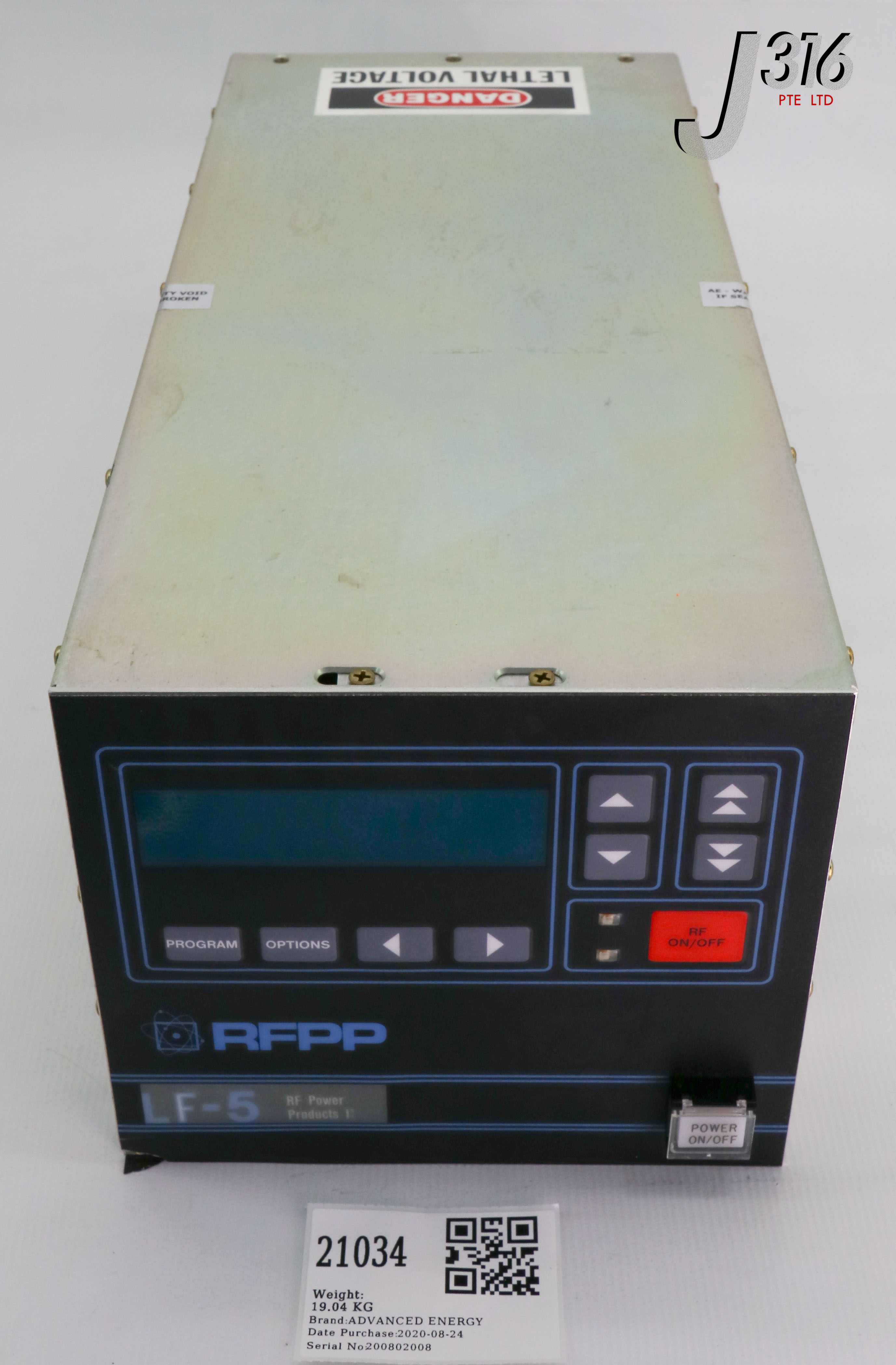 21034 ADVANCED ENERGY LF 5 RFPP RF GENERATOR AMAT 0920 01014 21034-advanced-energy-lf-5-rfpp-rf-generator-amat-0920-01014